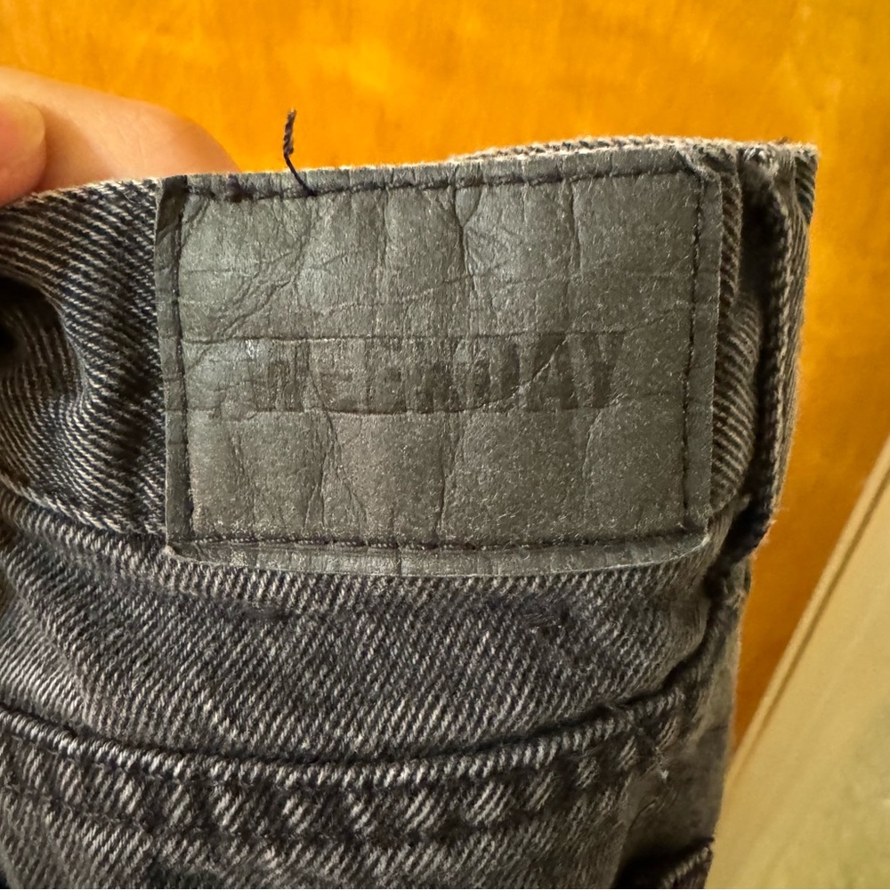 Weekday Rail Jeans In Black View 5